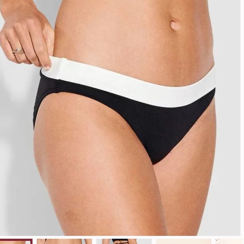 NWOT Seafolly PopBlock Hipster Bikini Bottom - Picture 2 of 7